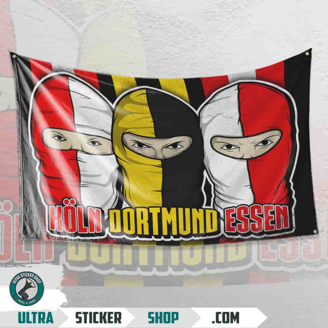 Köln X Dortmund X Essen Flagge