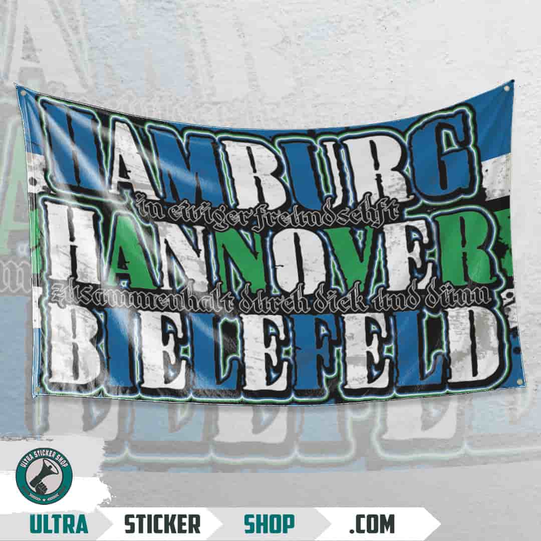 Hamburg X Hannover X Bielefeld Flagge