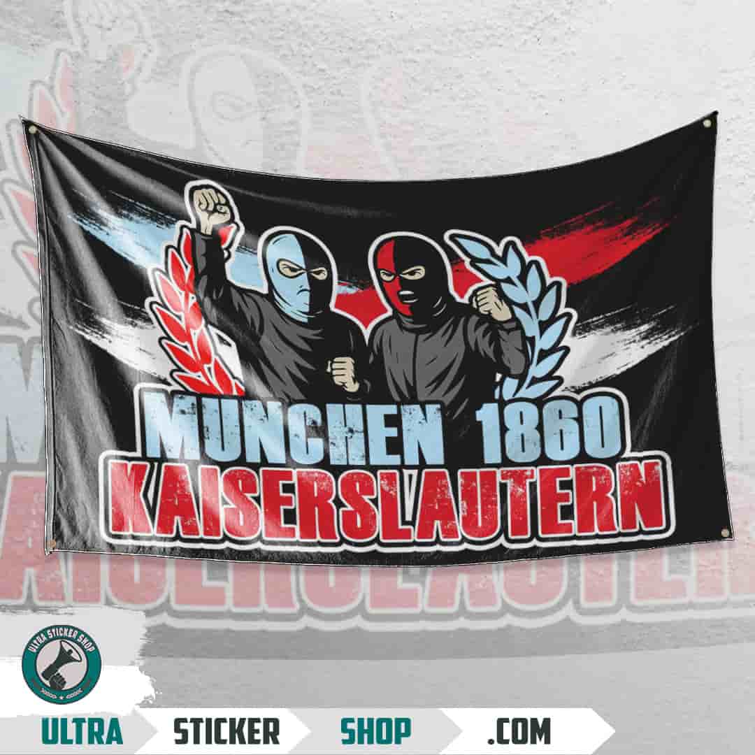 München 1860 X Kaiserslautern Flagge