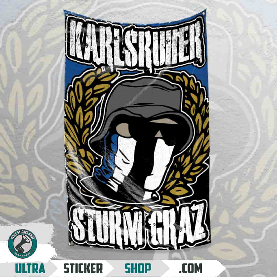 Karlsruher X Sturm Graz Flagge