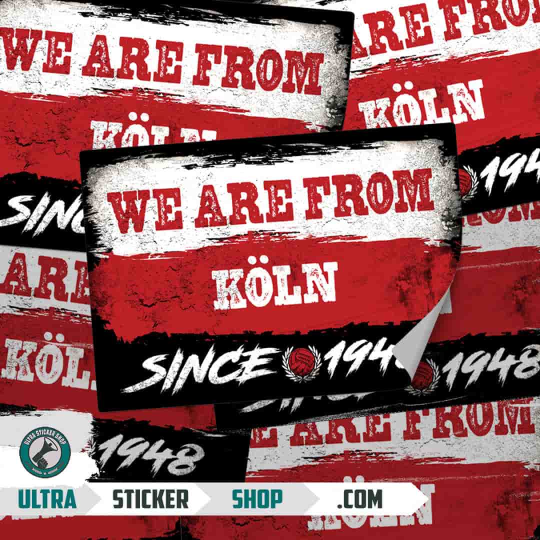 We are from Köln since 1948 Aufkleber