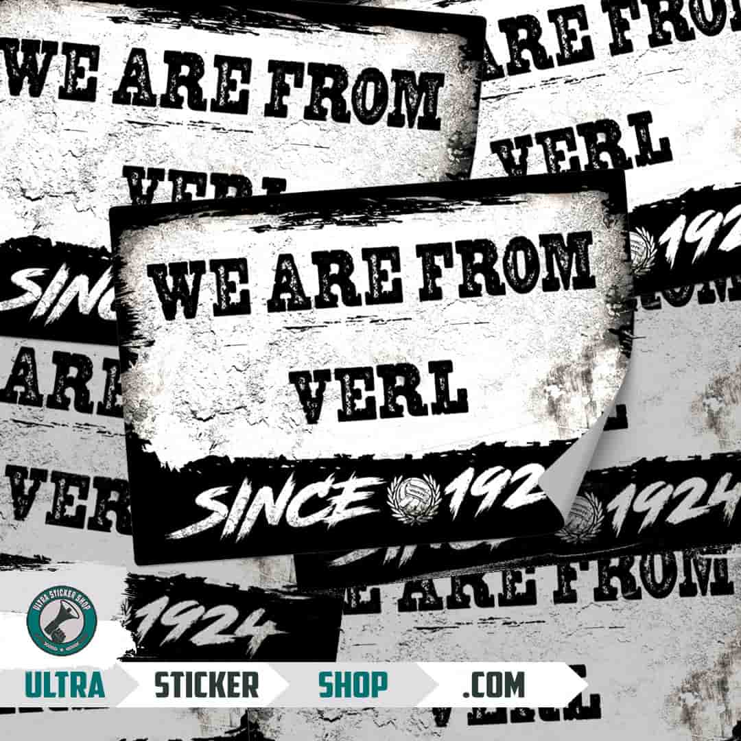 We are from Verl since 1924 Aufkleber
