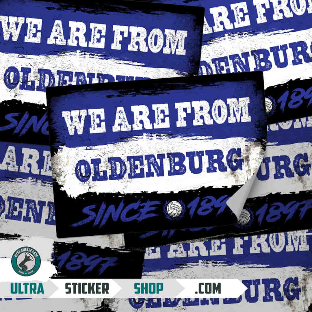 We are from Oldenburg since 1897 Aufkleber
