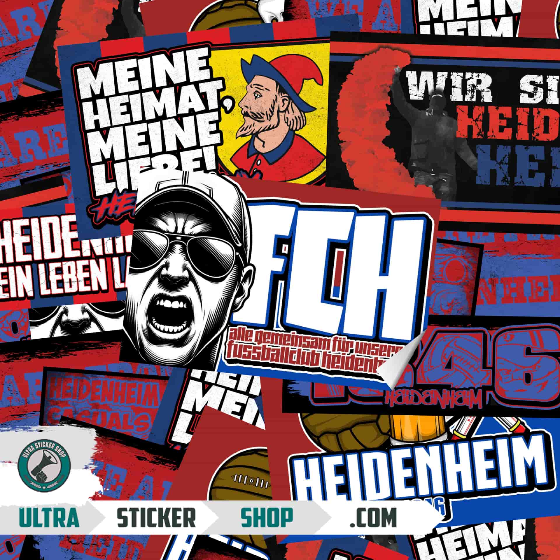 Heidenheim Aufkleber-Mix