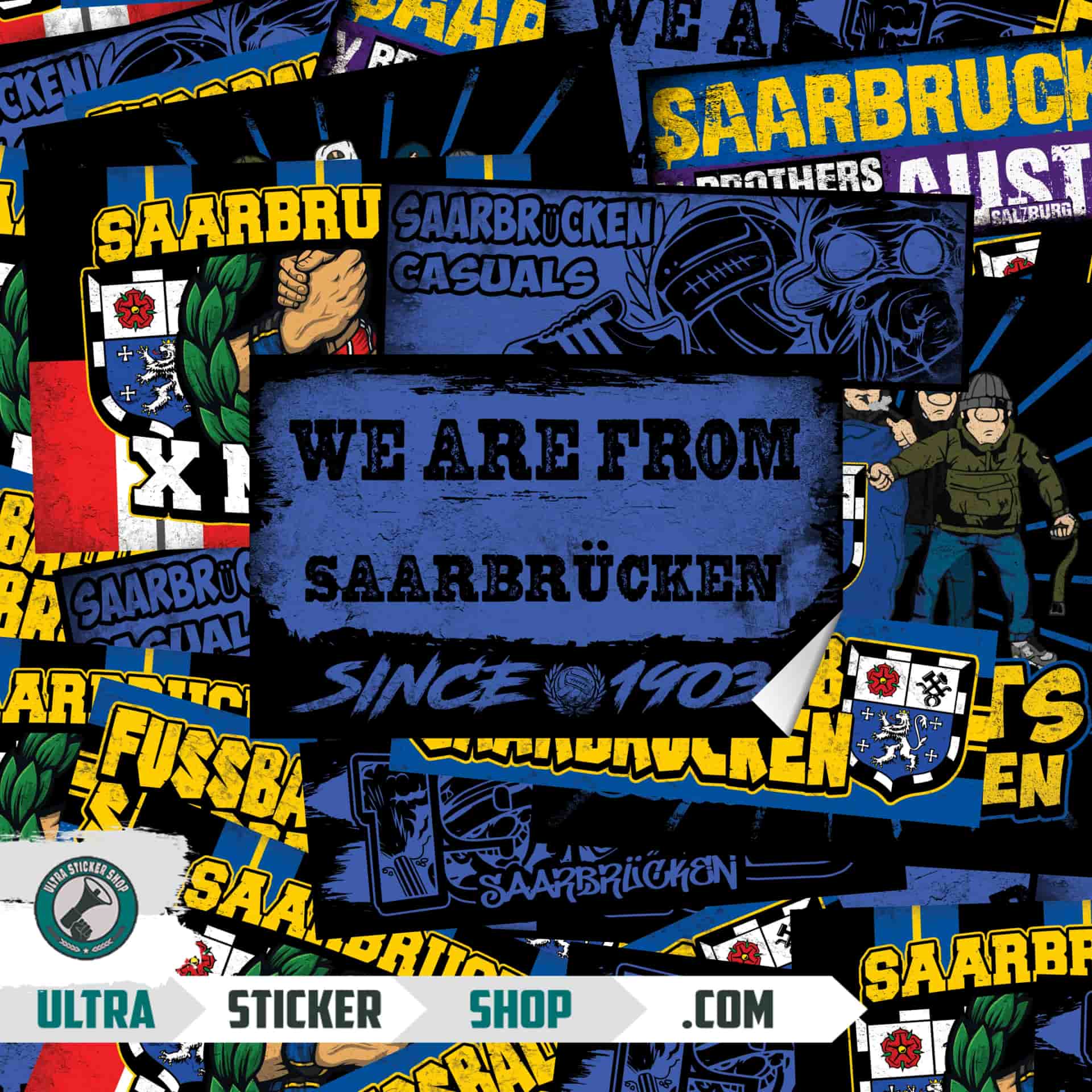 Saarbrücken Aufkleber-Mix