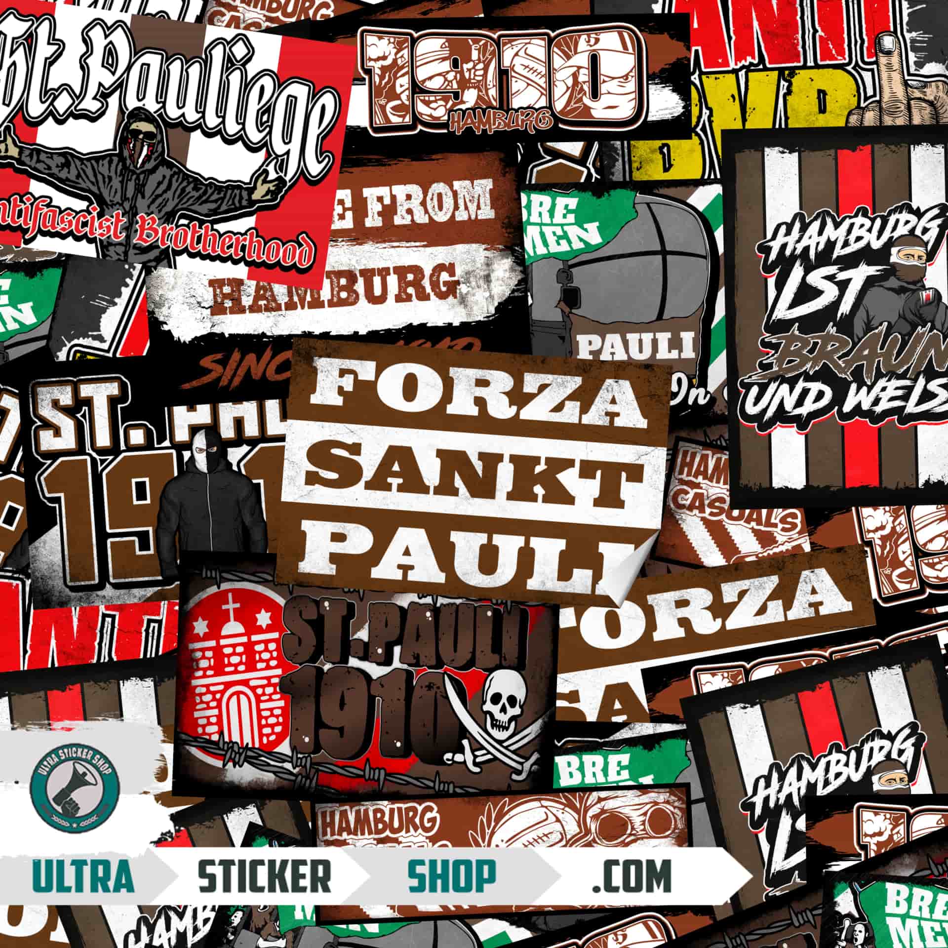 St. Pauli Aufkleber-Mix
