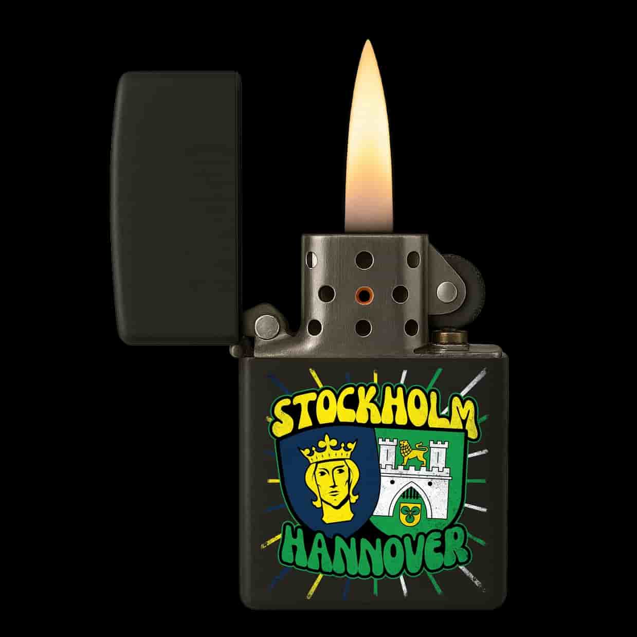 Stockholm X Hannover Feuerzeug