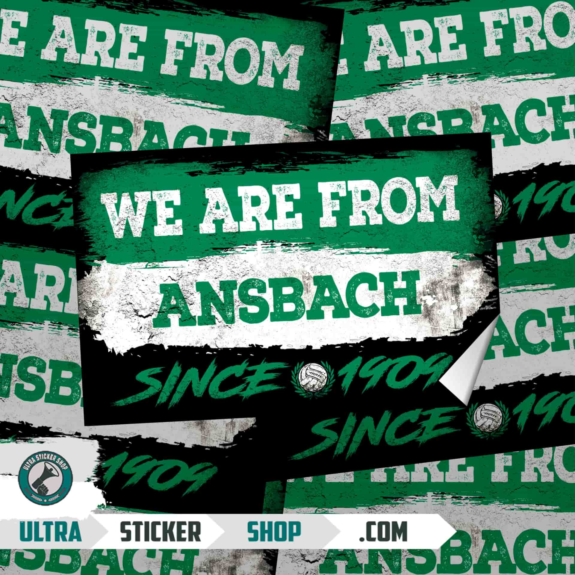 We Are From Ansbach 1909 Aufkleber