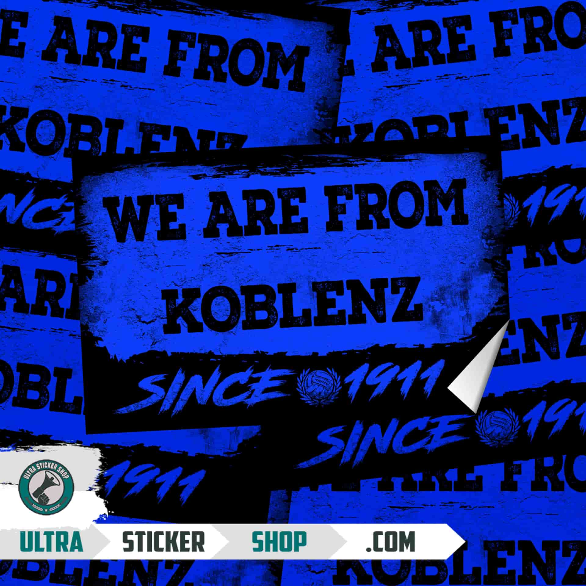 We Are From Koblenz 1911 Aufkleber