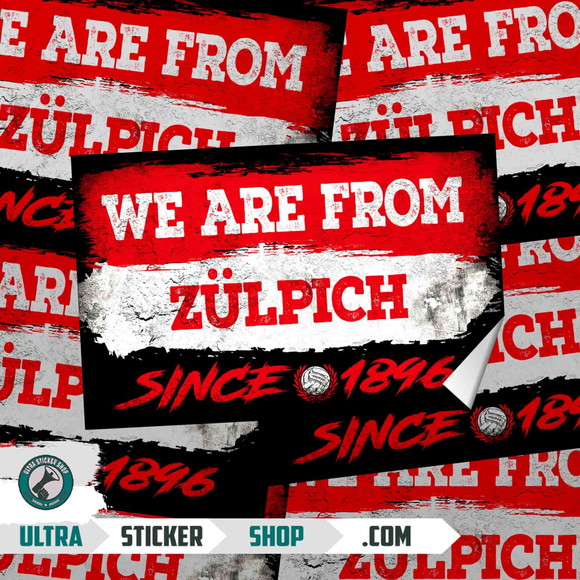 We Are From Zülpich 1896 Aufkleber