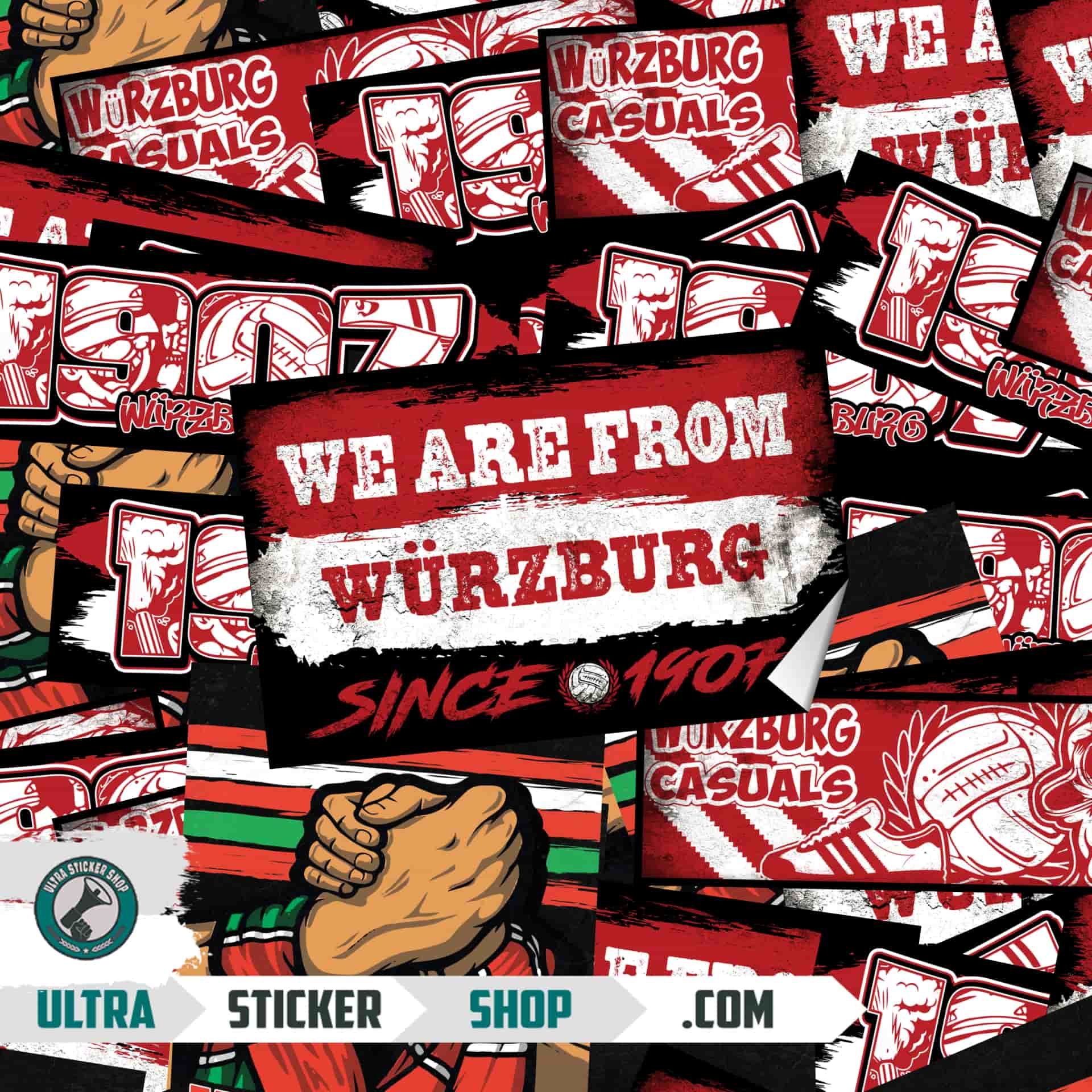 Würzburg Aufkleber-Mix