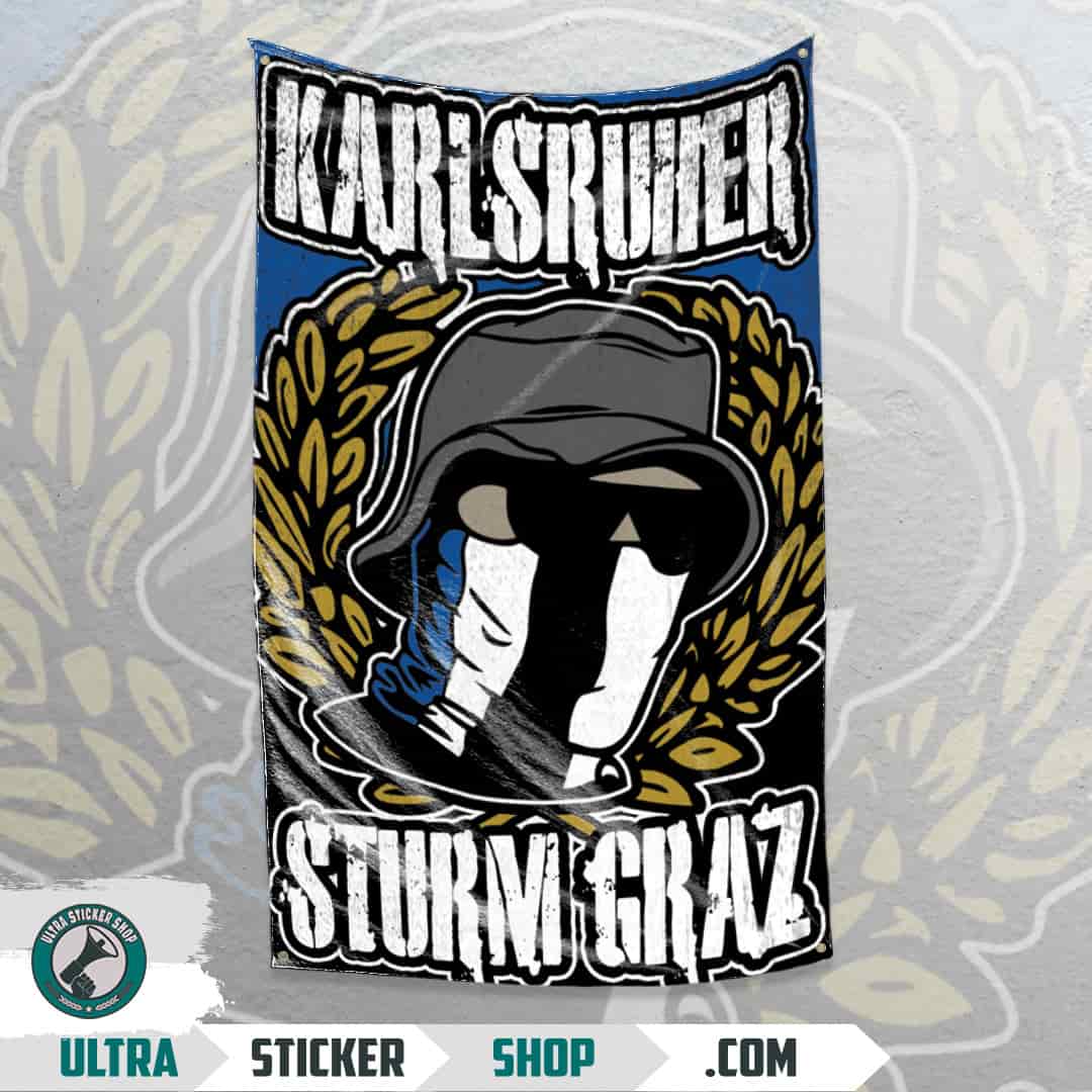Karlsruher X Sturm Graz Flagge