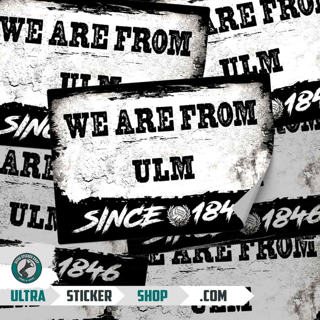 We are from Ulm since 1846 Aufkleber