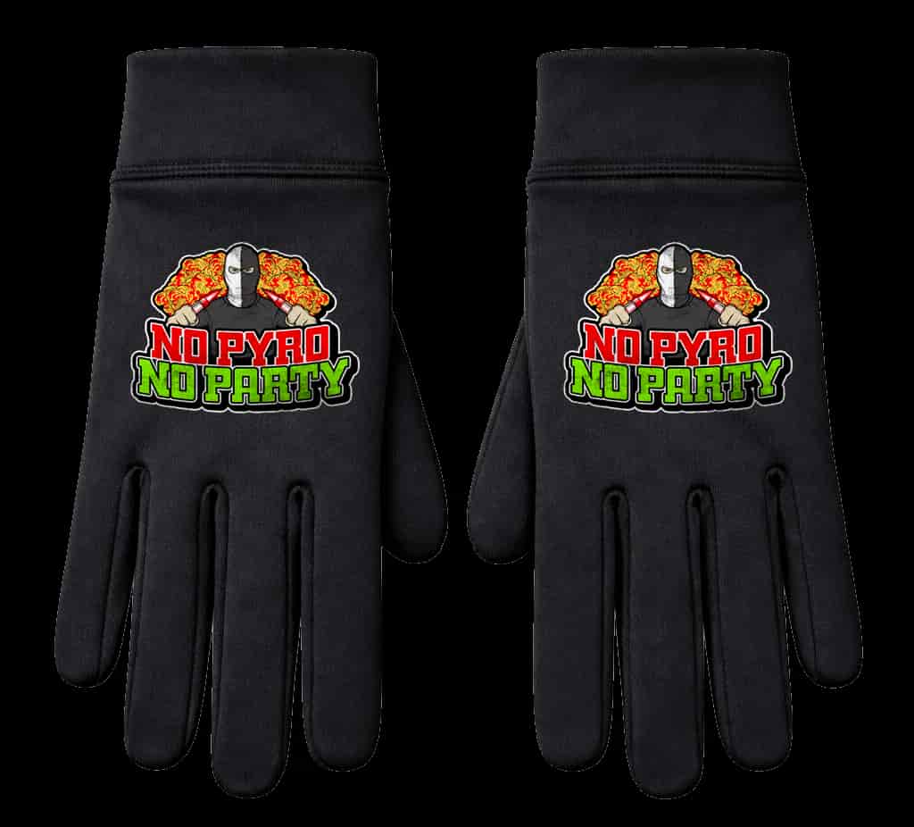 No pyro no party Handschuhe