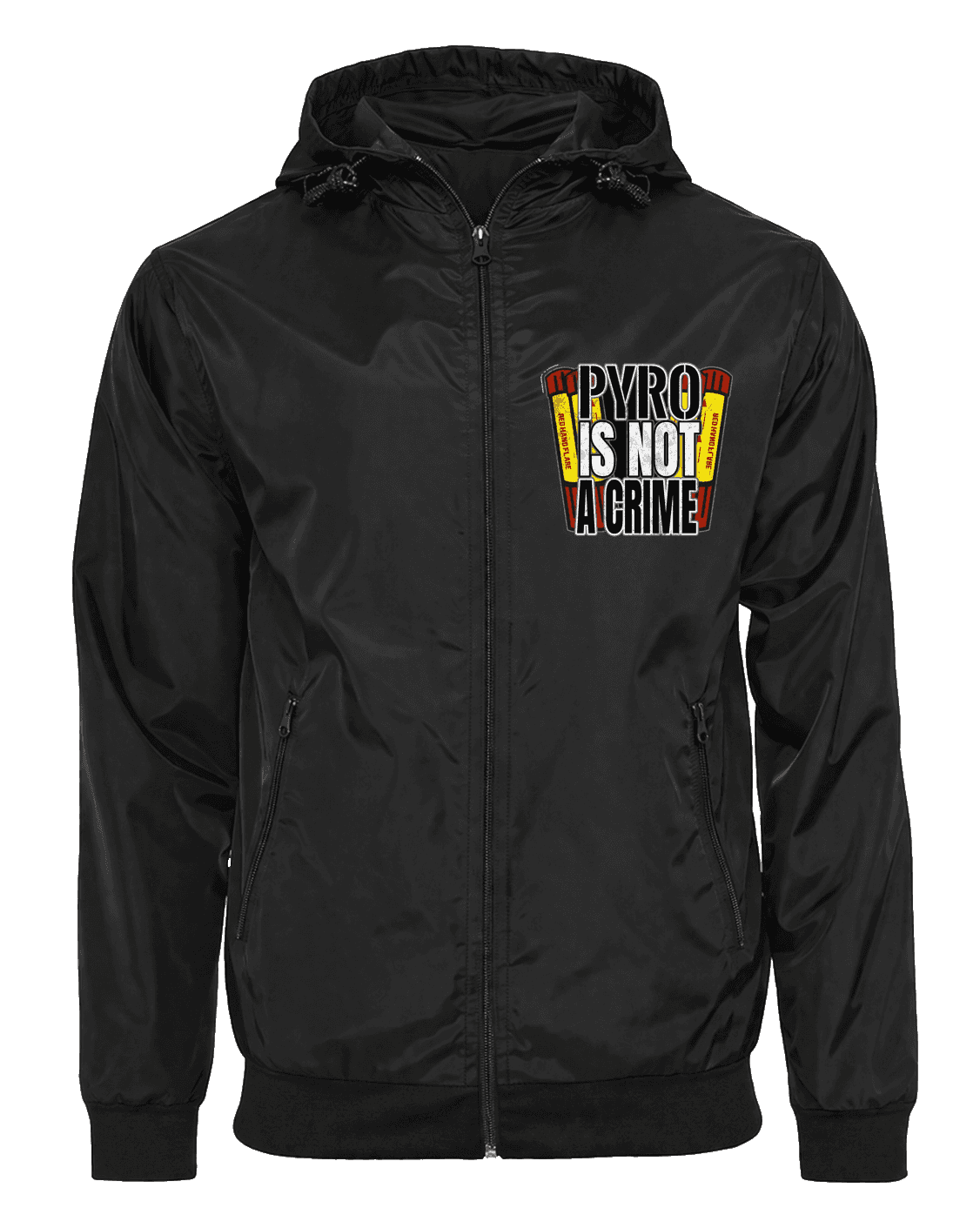 Pyro is not a crime Jacke mit abnehmbarer Balaclava