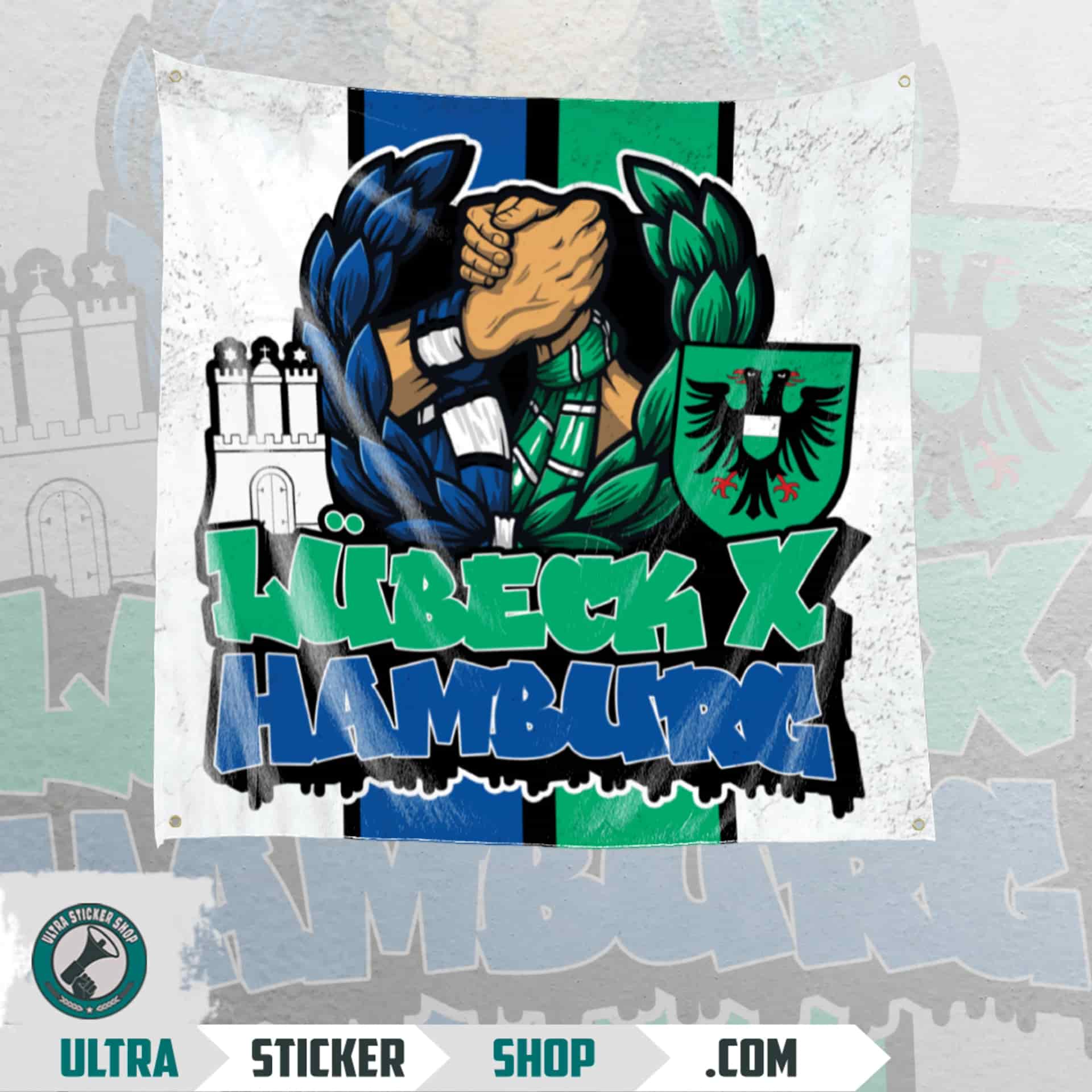Lübeck X Hamburg Flagge