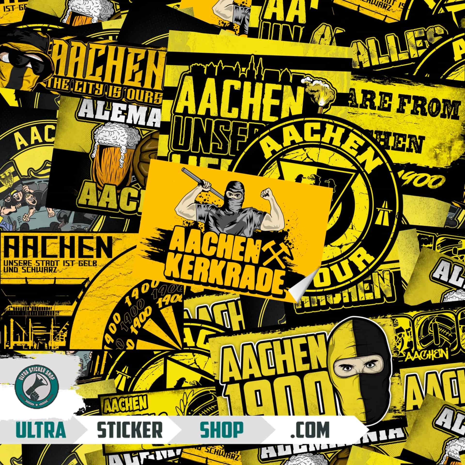 Alemannia Aachen Aufkleber-Mix