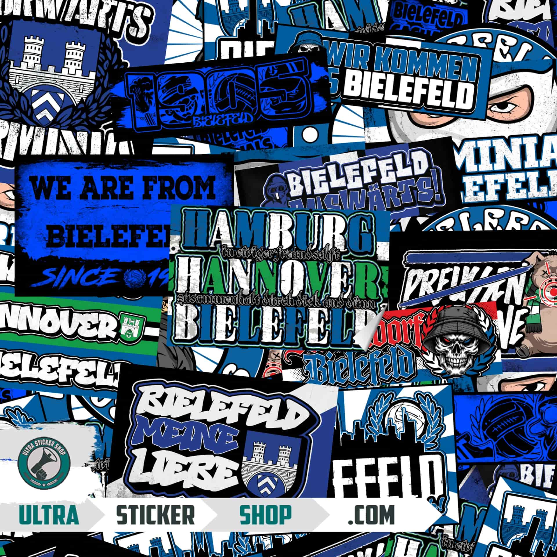 Arminia Bielefeld Aufkleber-Mix
