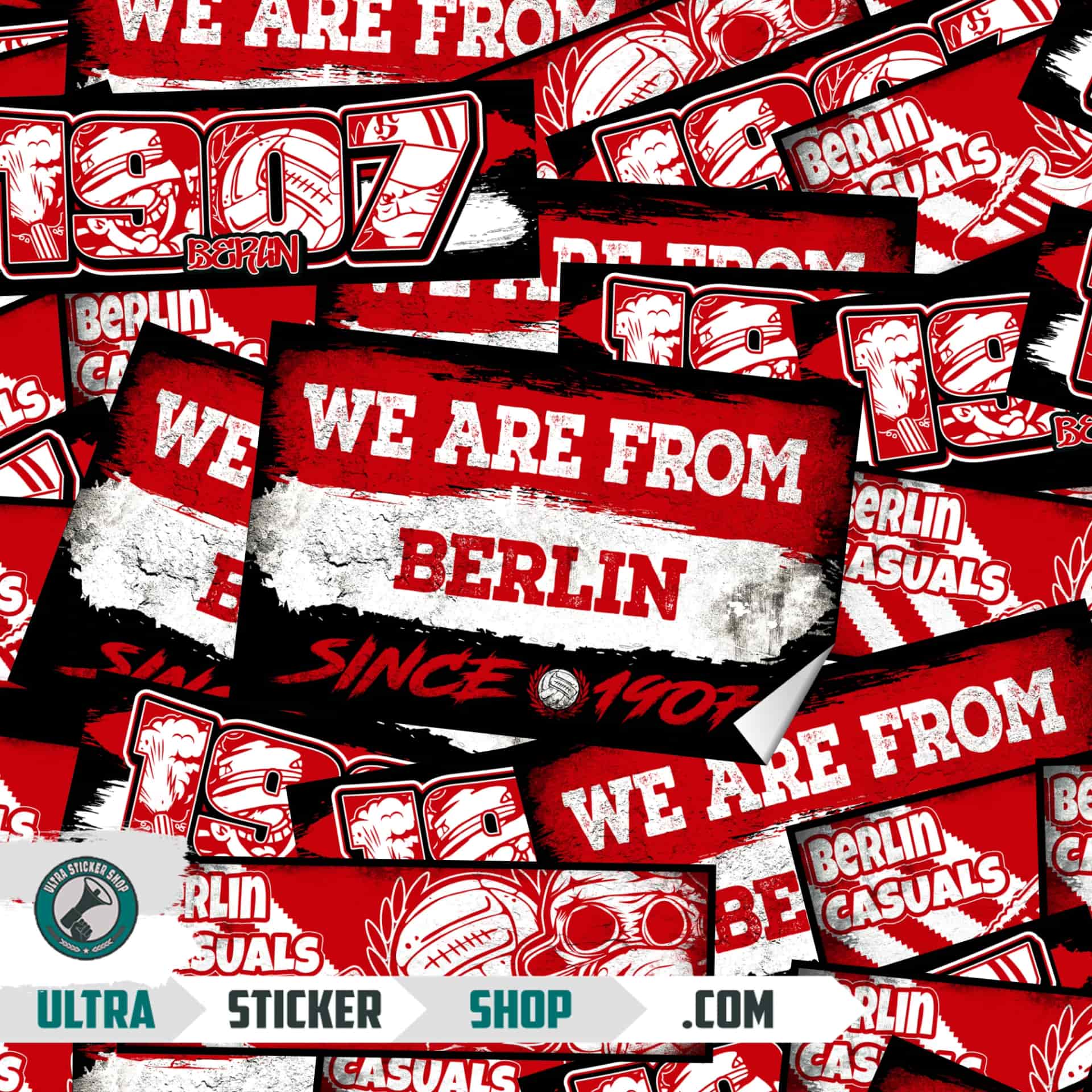 Berlin 1907 Aufkleber-Mix