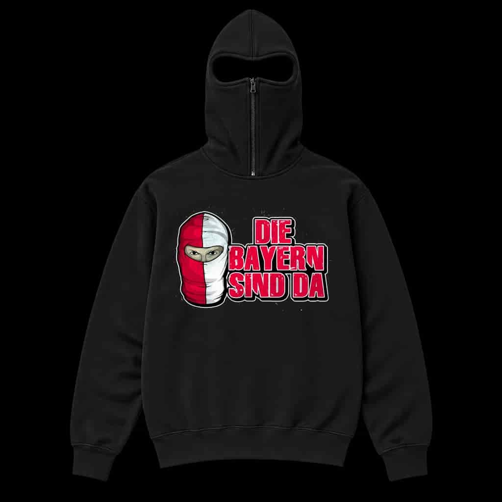 Die Bayern sind da Ninja Kapuzenpullover