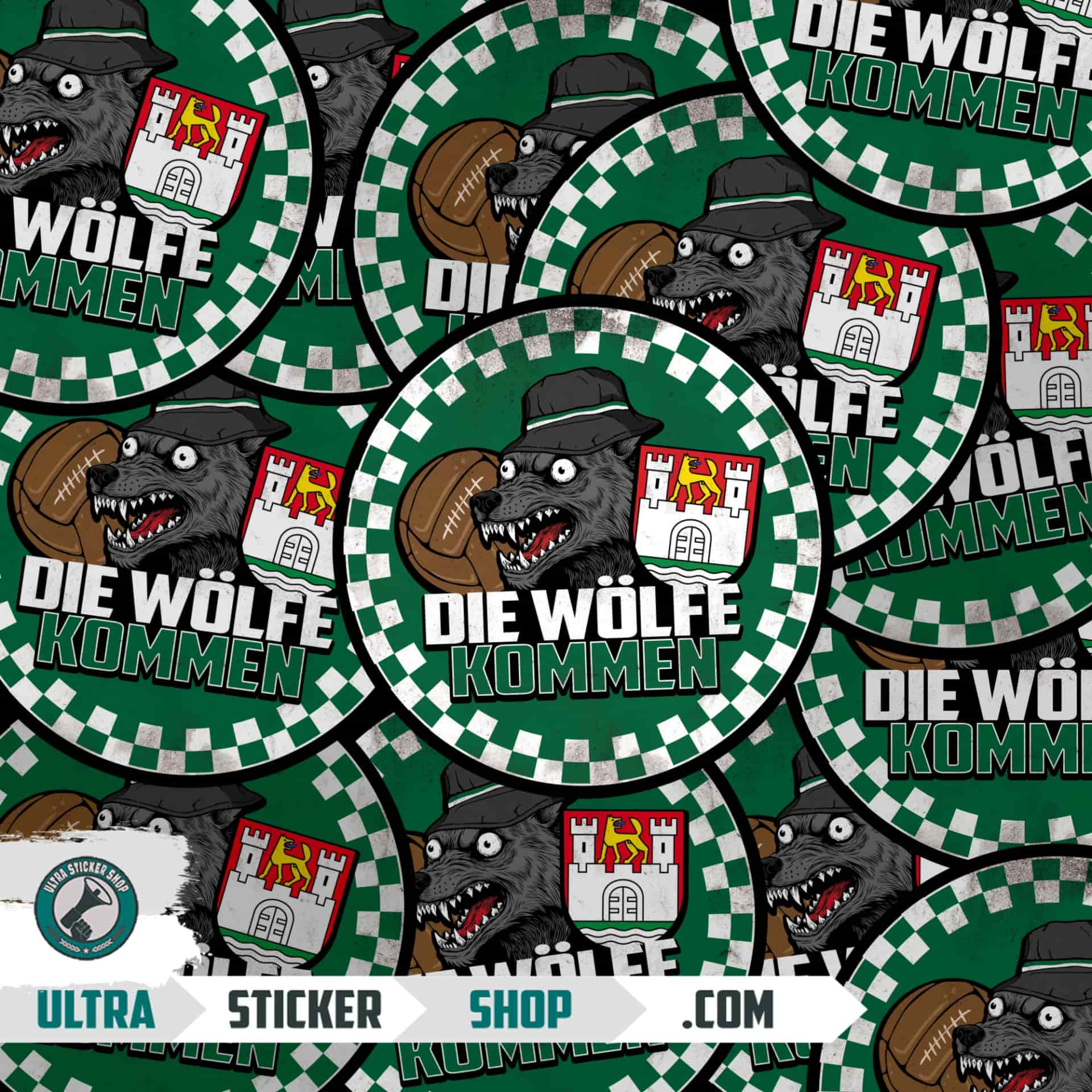 Die Wölfe kommen Aufkleber