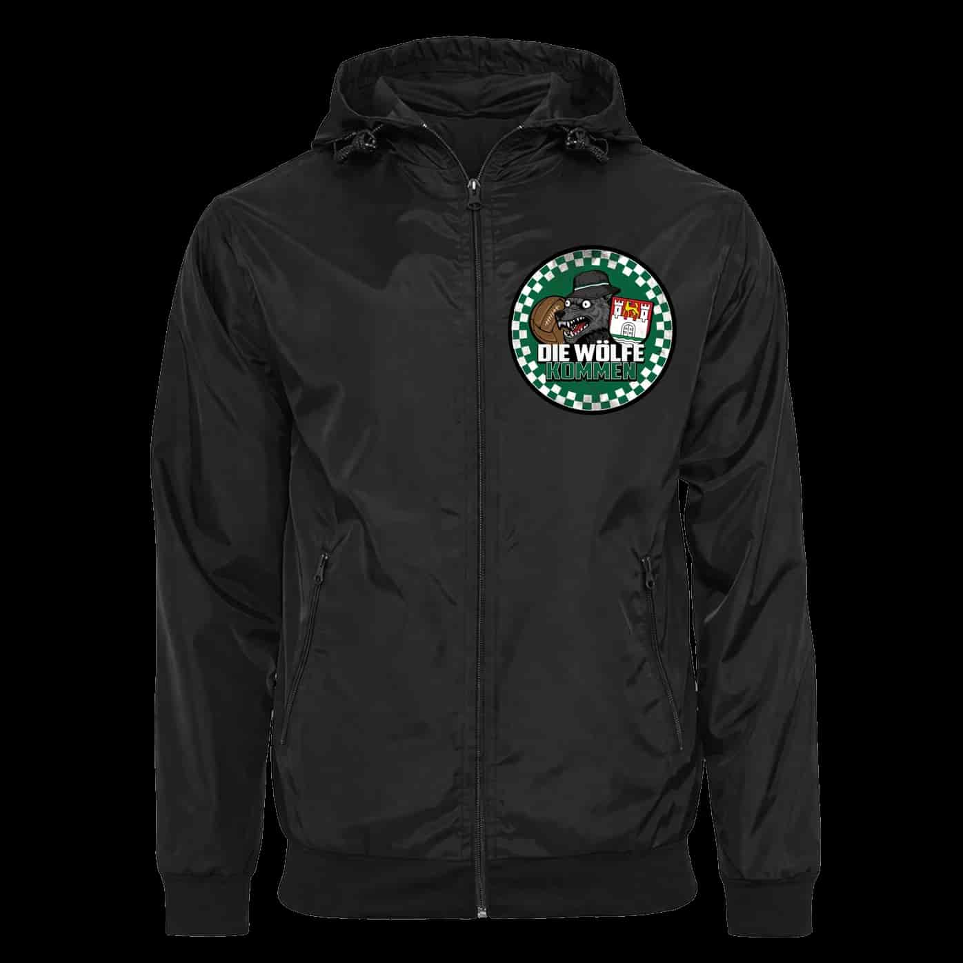 Die Wölfe kommen Jacke mit abnehmbarer Balaclava