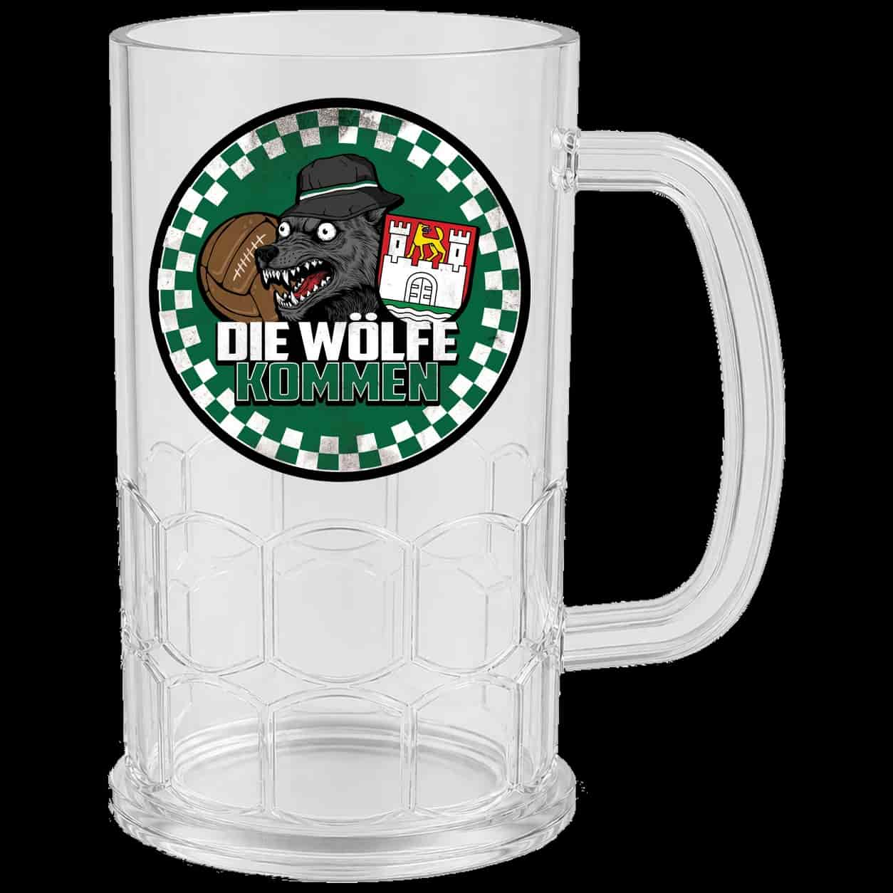 Die Wölfe kommen Bierkrug