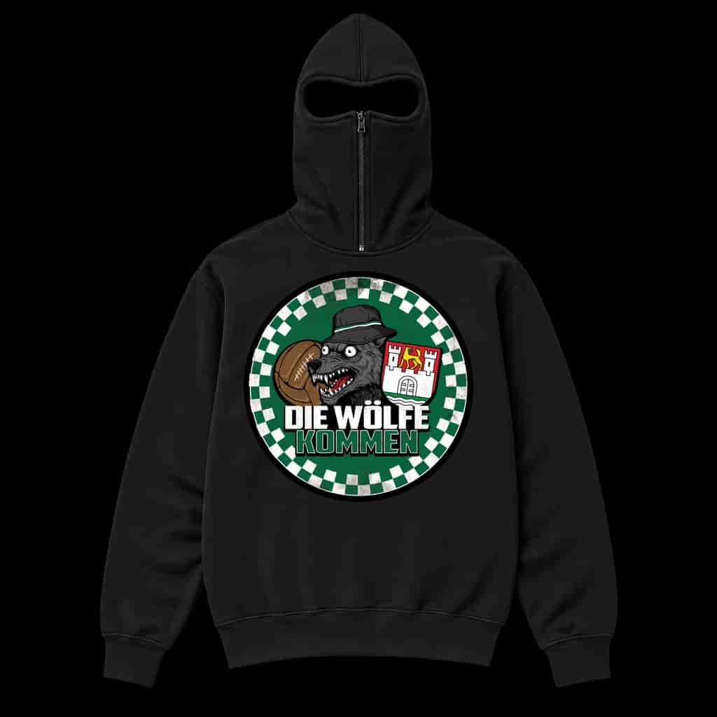 Die Wölfe kommen Ninja Kapuzenpullover