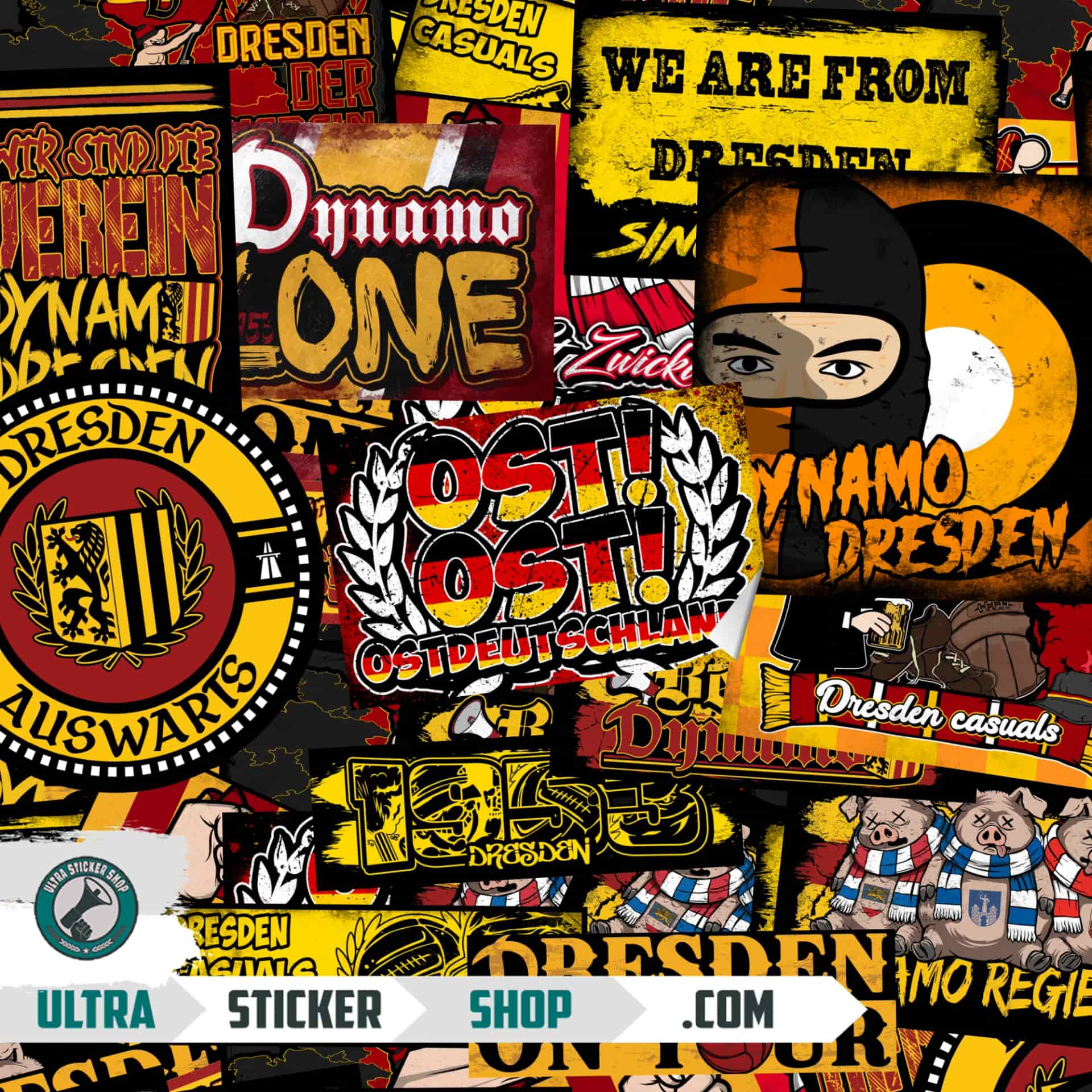 Dynamo Dresden Aufkleber-Mix