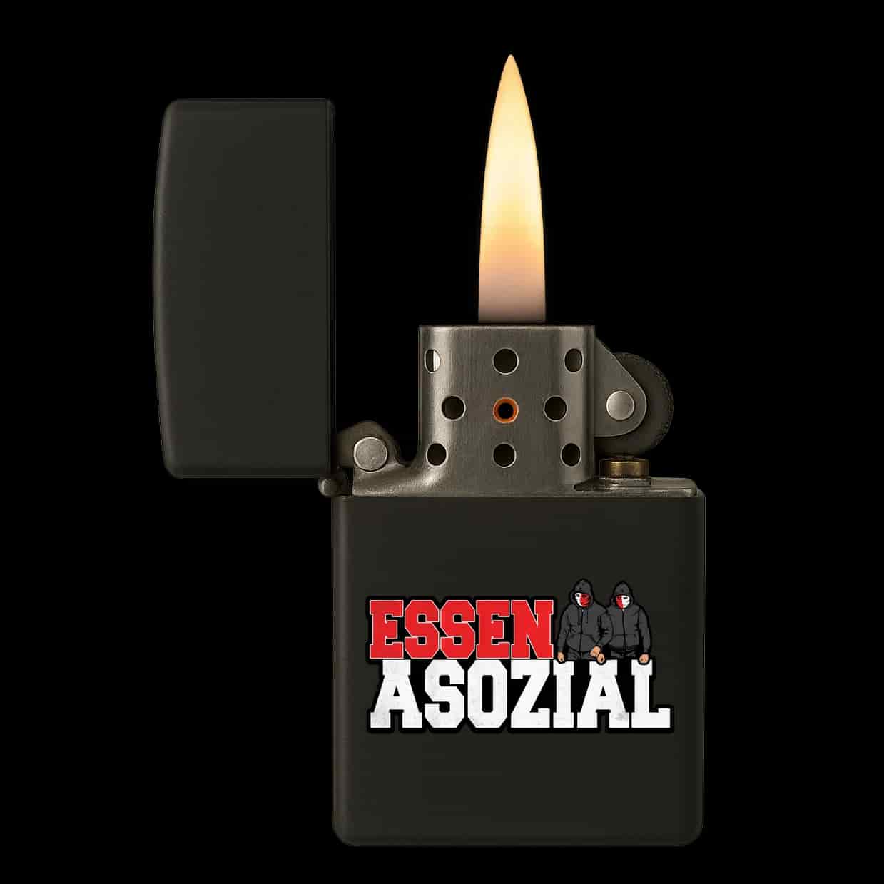 Essen asozial Feuerzeug