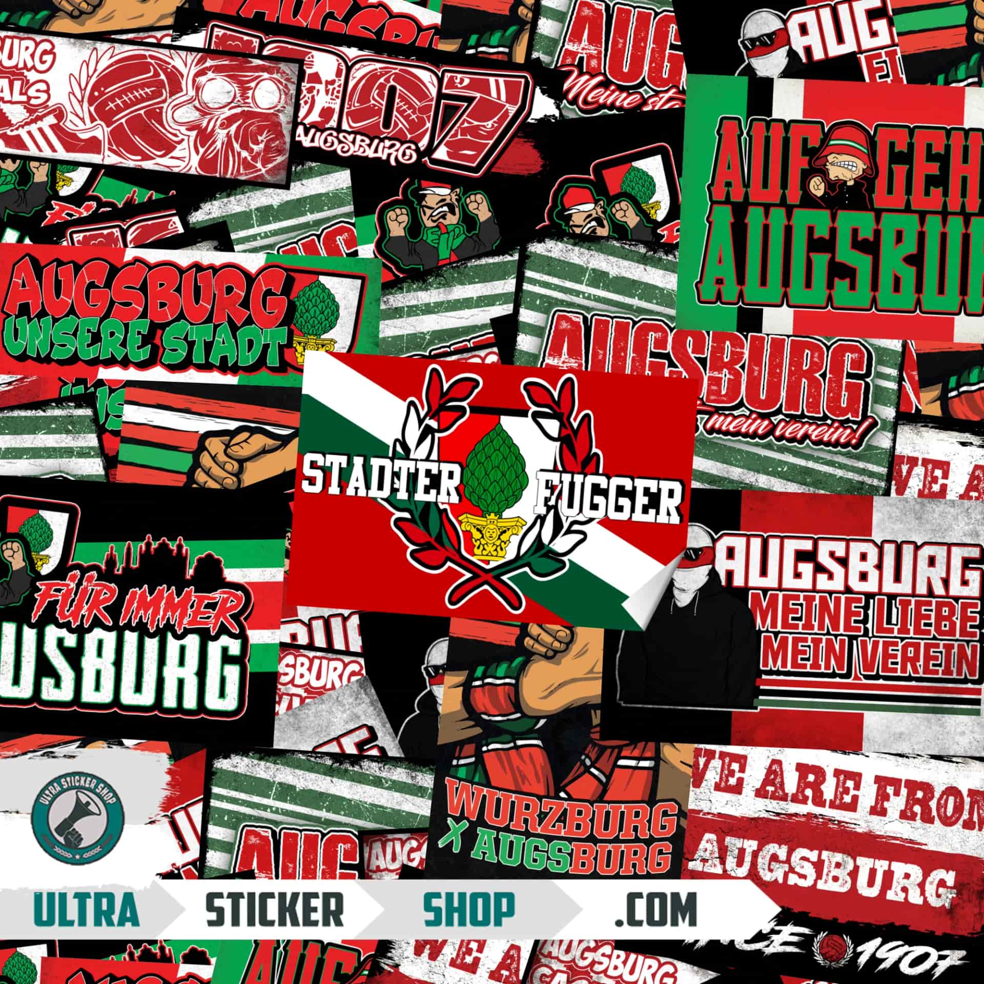 FC Augsburg Aufkleber-Mix