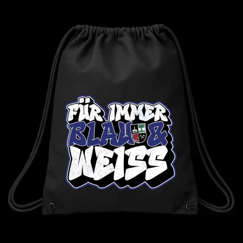 Fur immer blau & weiss Sack Pack