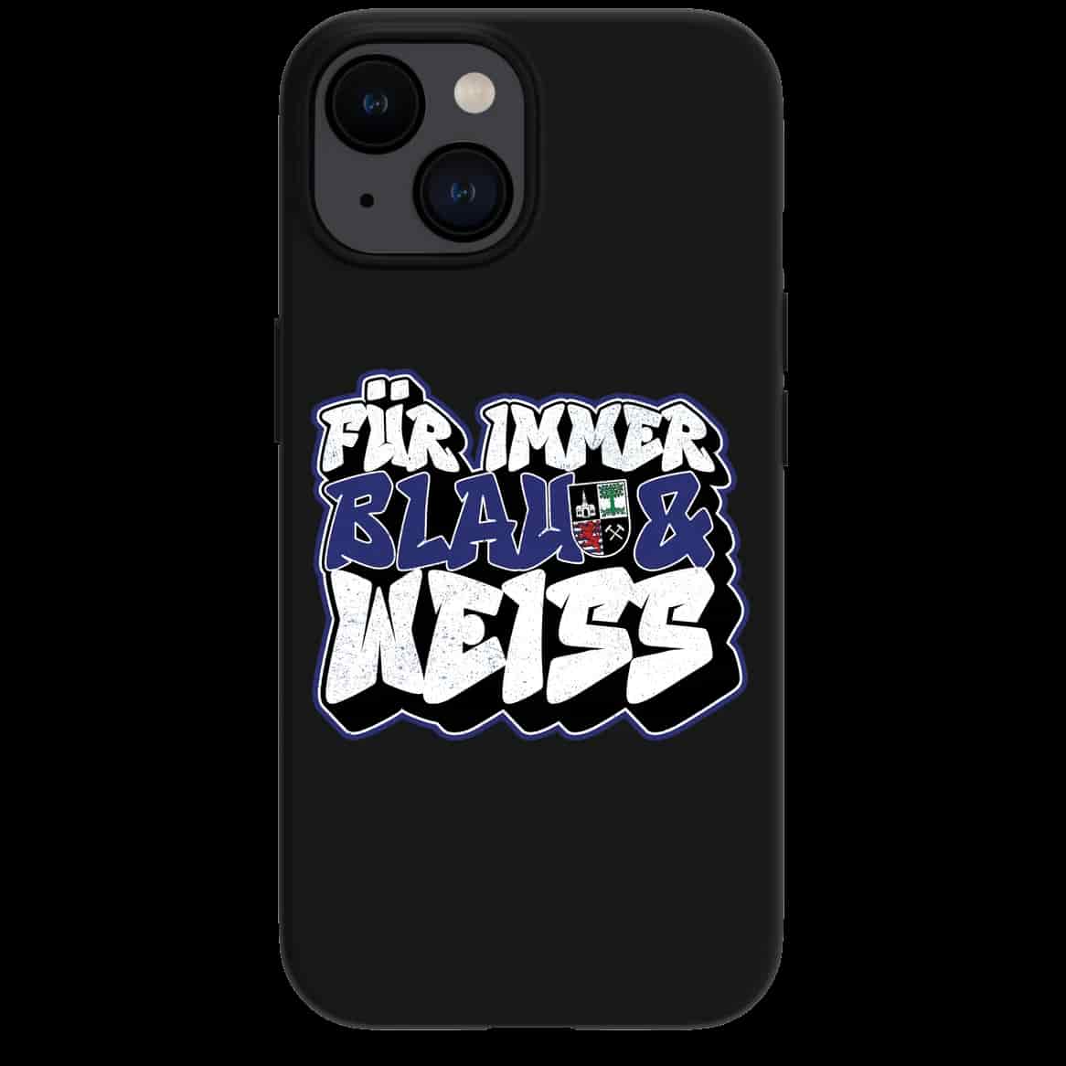 Fur immer blau & weiss iPhone-Hülle