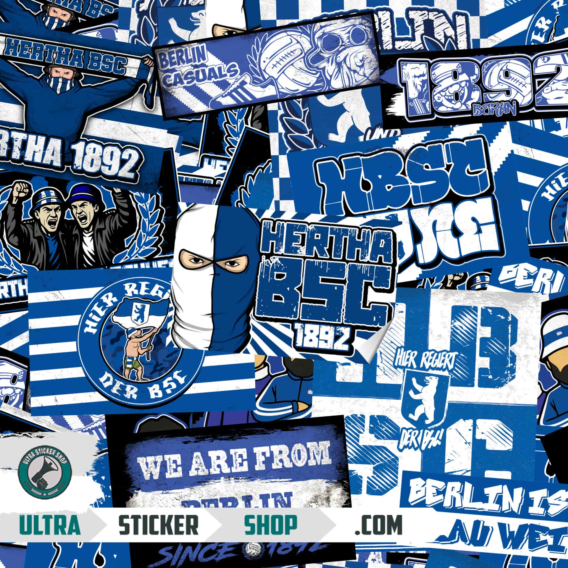 Hertha BSC Aufkleber-Mix
