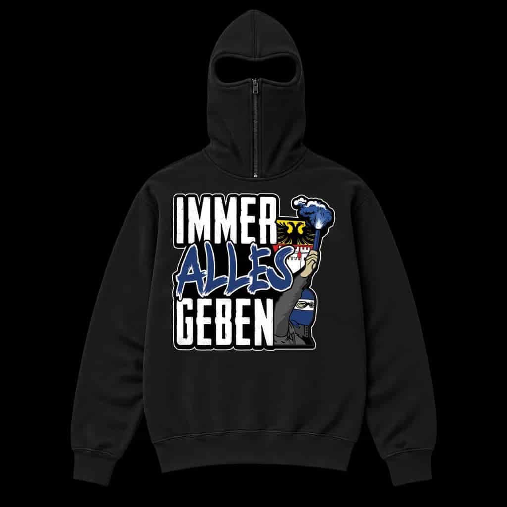 Immer alles geben Ninja Kapuzenpullover