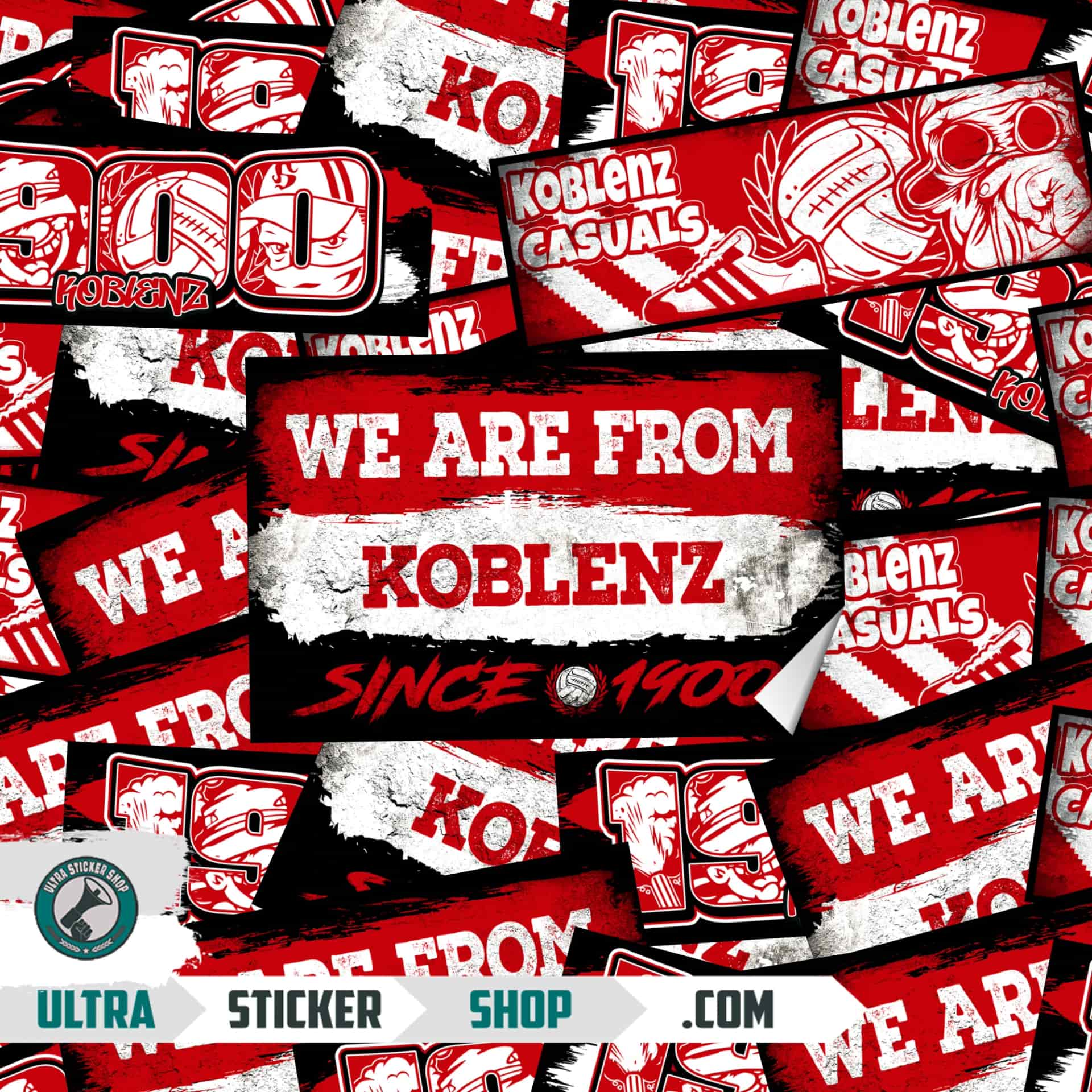 Koblenz 1900 Aufkleber-Mix
