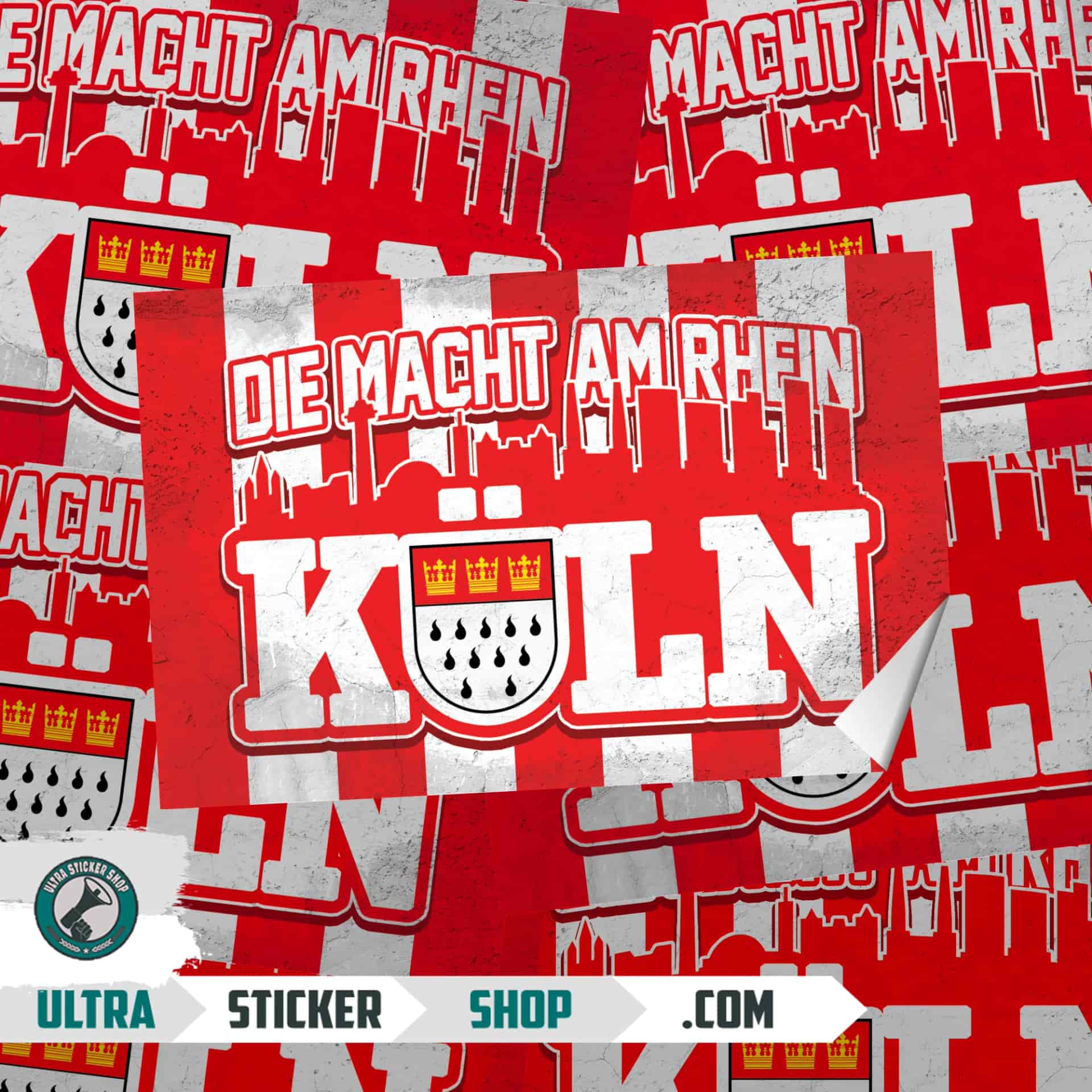 Köln die macht am rhein Aufkleber