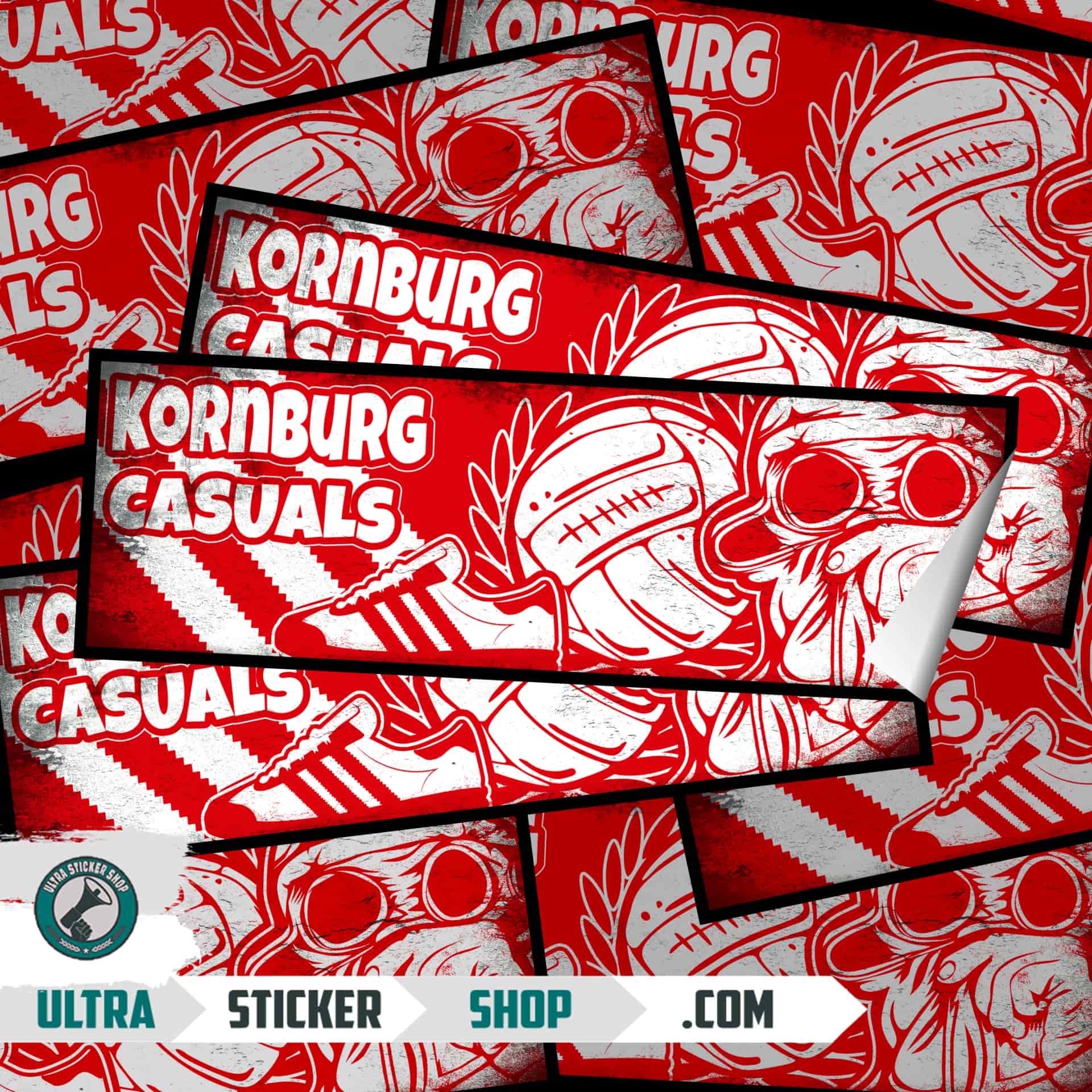 Kornburg casuals Aufkleber