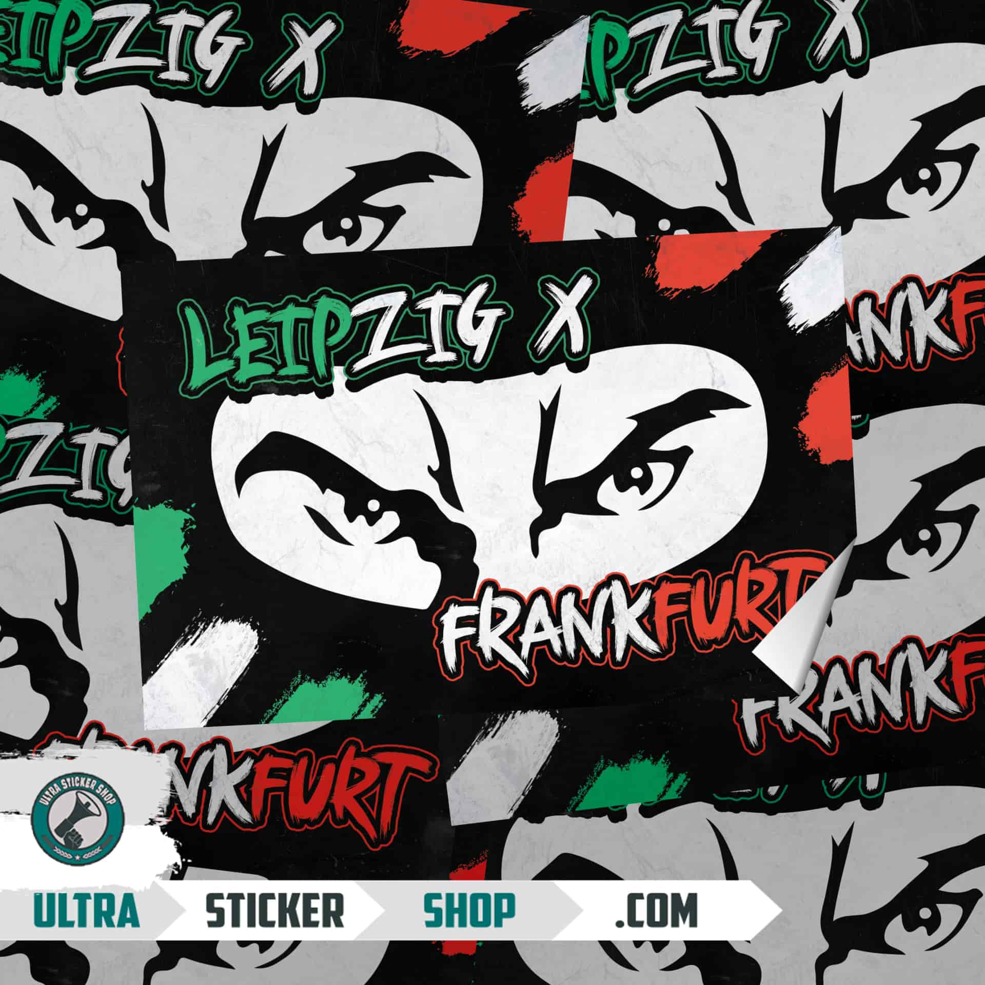 Leipzig & Frankfurt Aufkleber