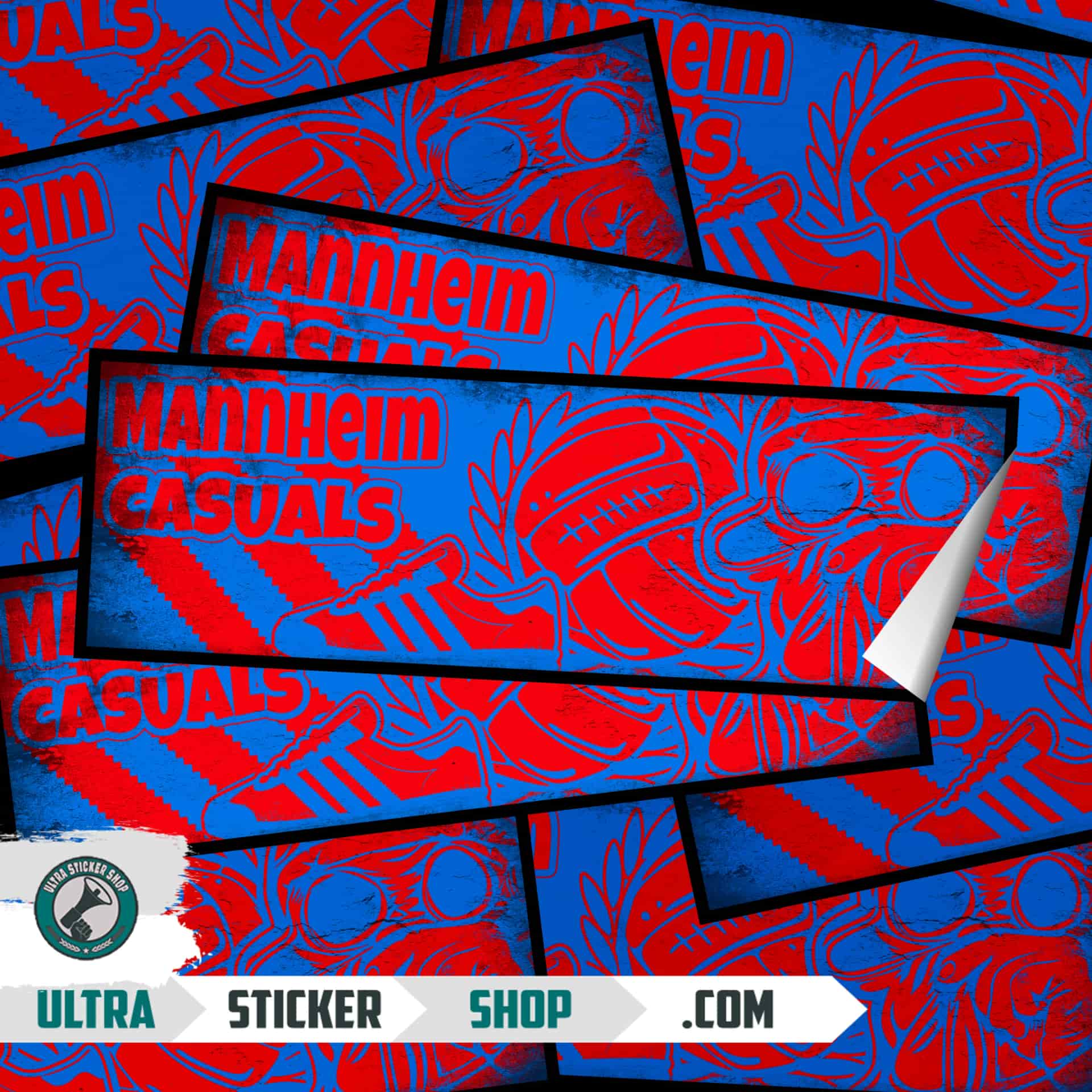 Mannheim casuals Aufkleber