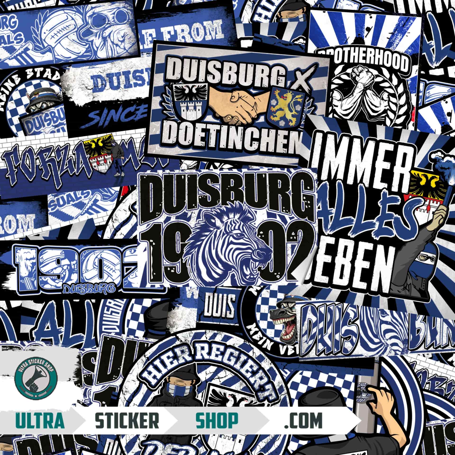 MSV Duisburg Aufkleber-Mix