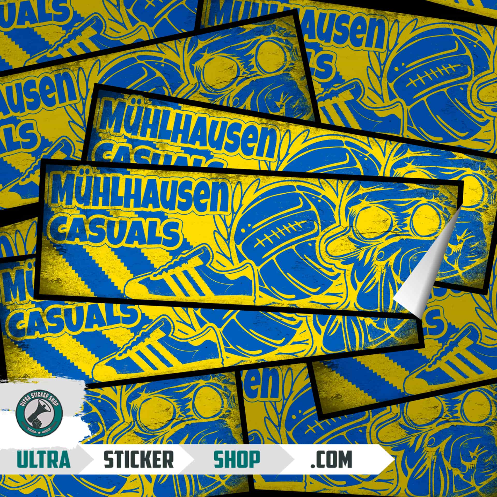 Mühlhausen casuals Aufkleber