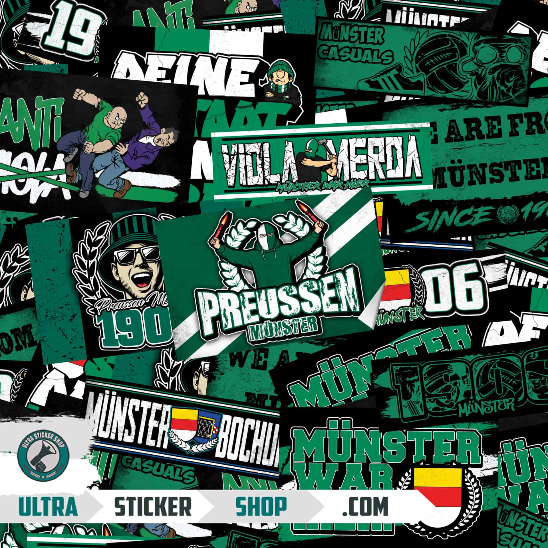 Preussen Münster Aufkleber-Mix
