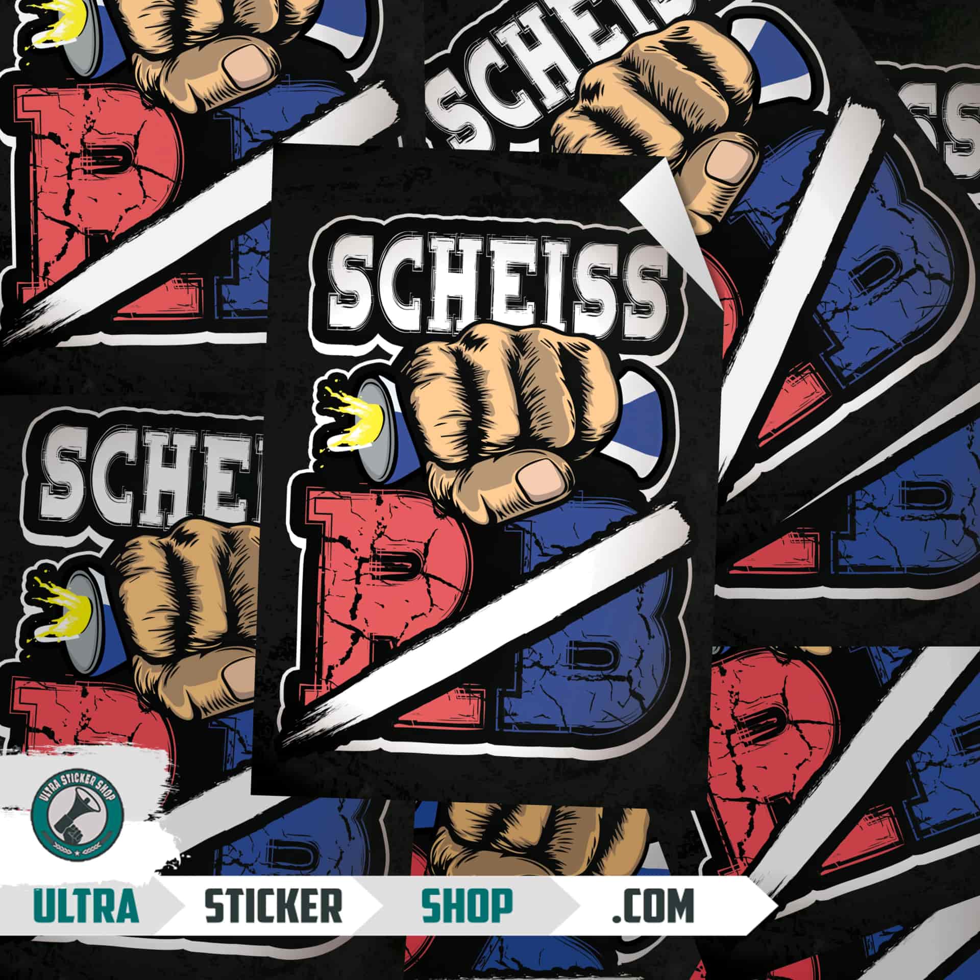 Scheiss RB Aufkleber