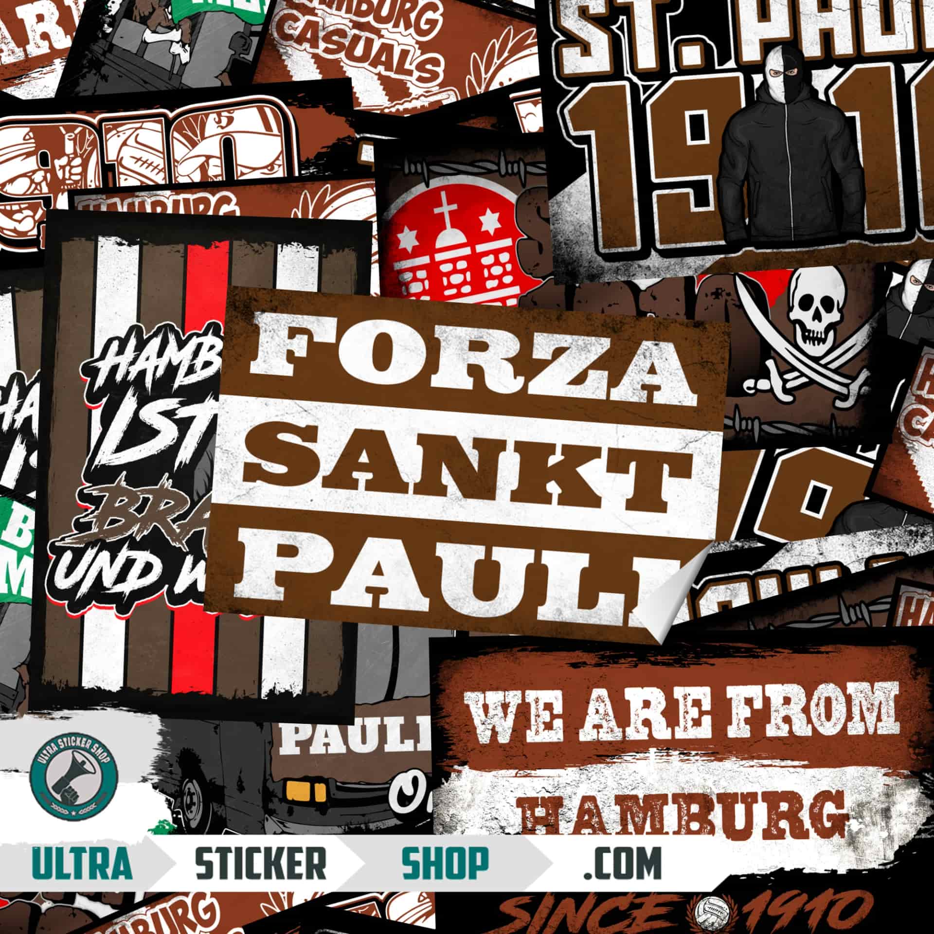St. Pauli Aufkleber-Mix