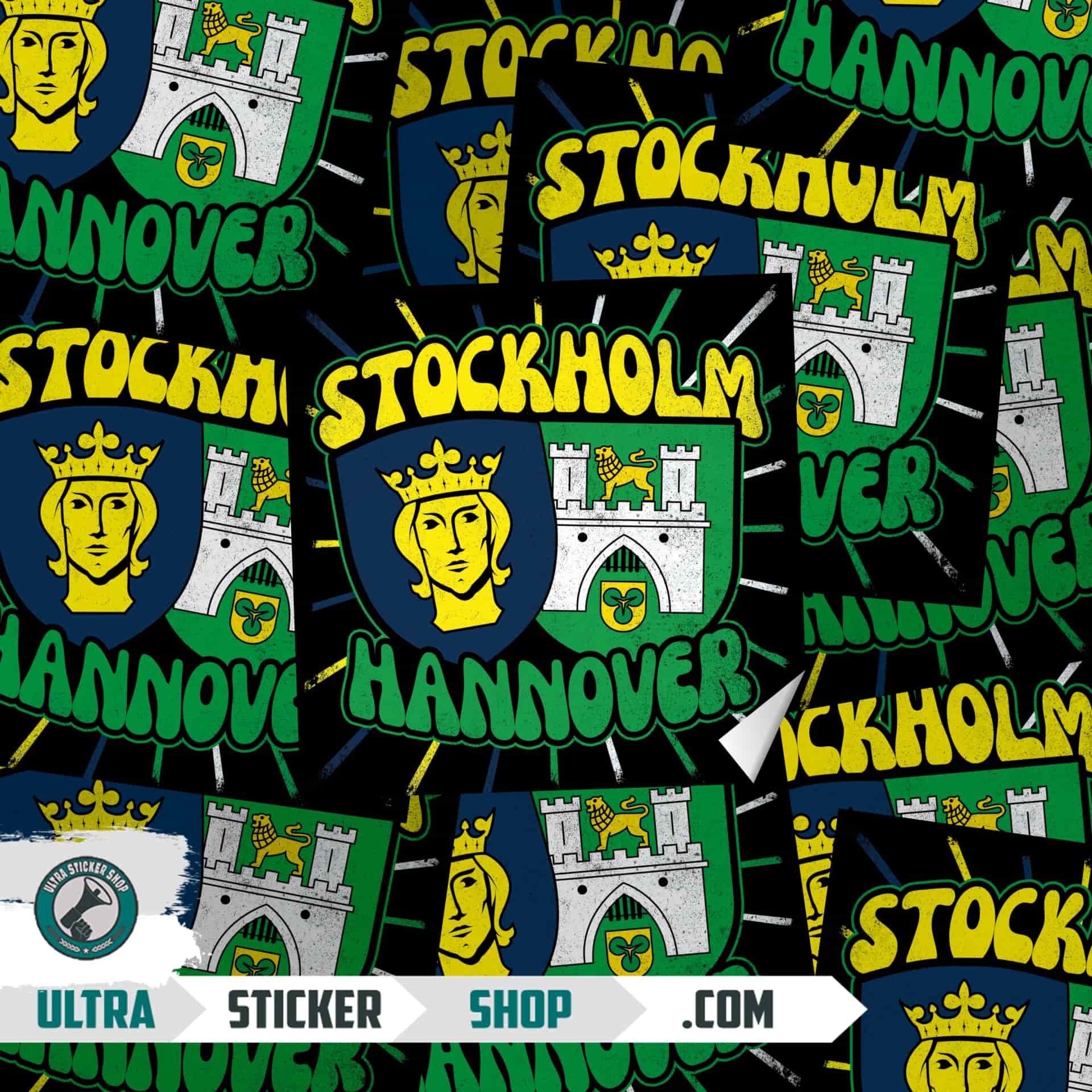 Stockholm X Hannover Aufkleber