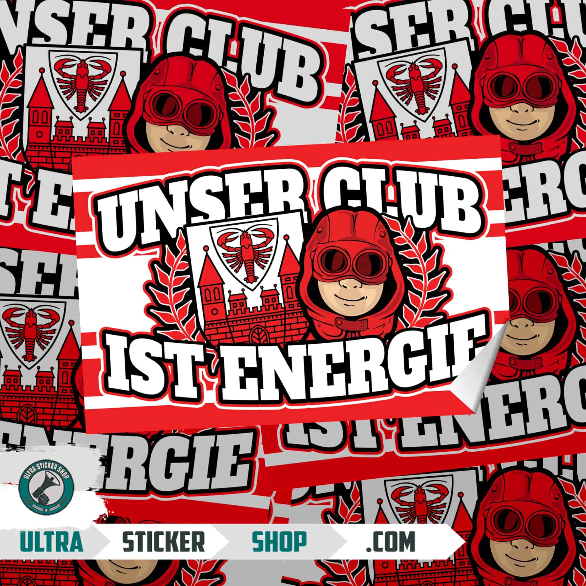 Unser Club ist Energie Aufkleber