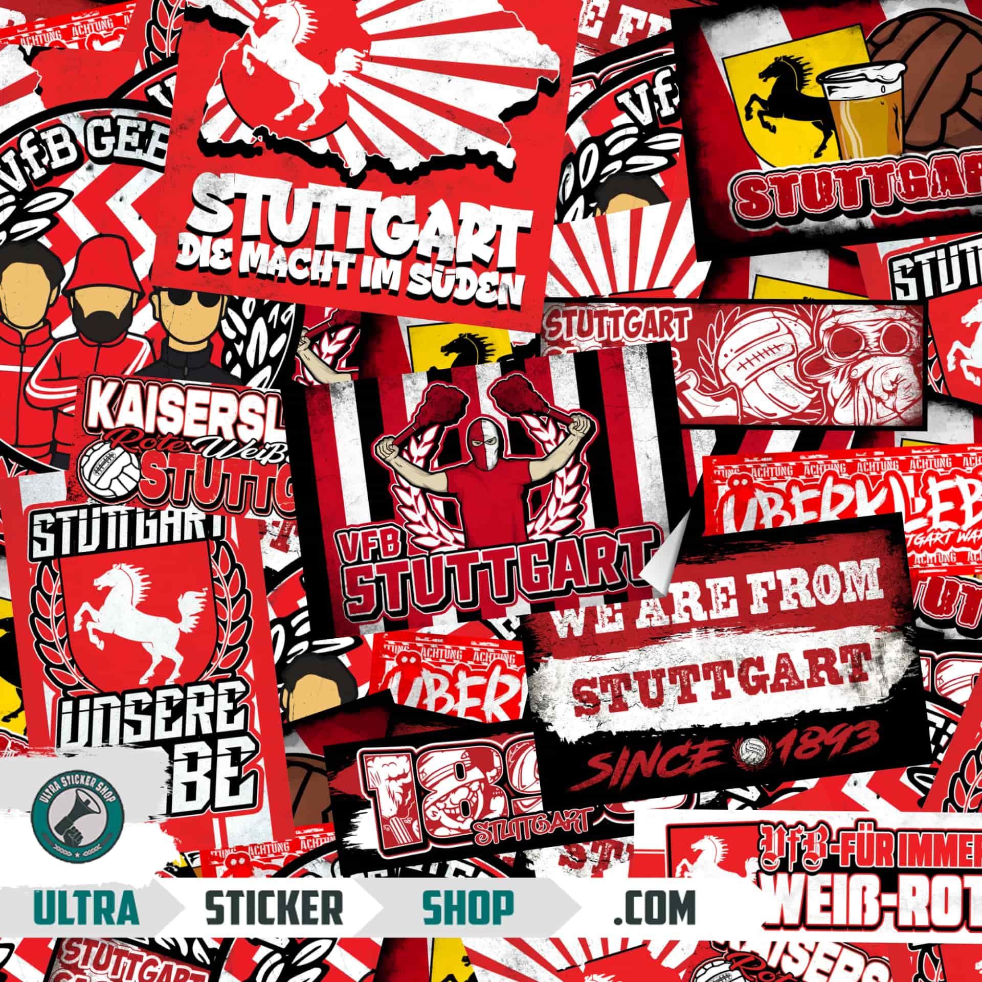 VfB Stuttgart Aufkleber-Mix