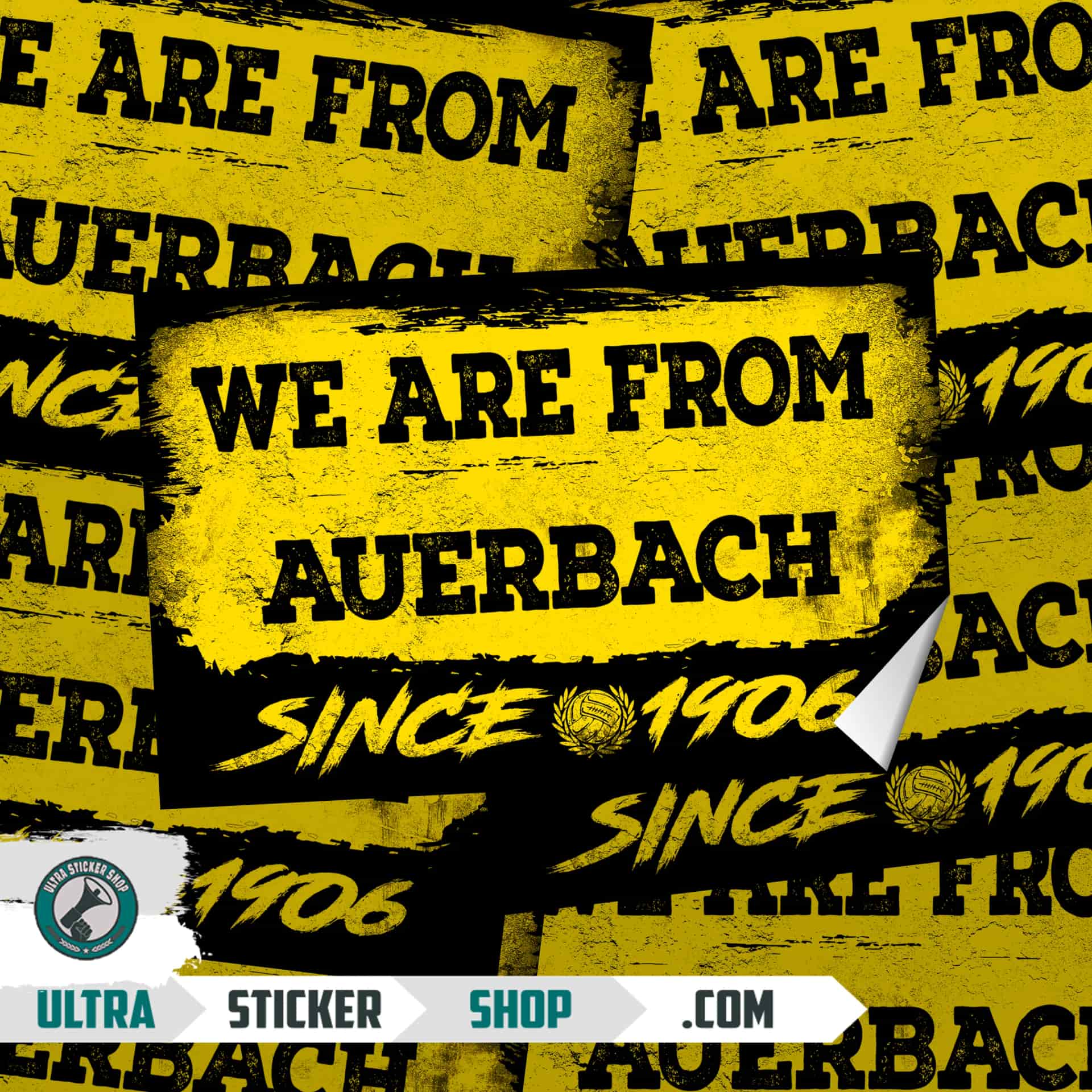 We Are From Auerbach 1906 Aufkleber