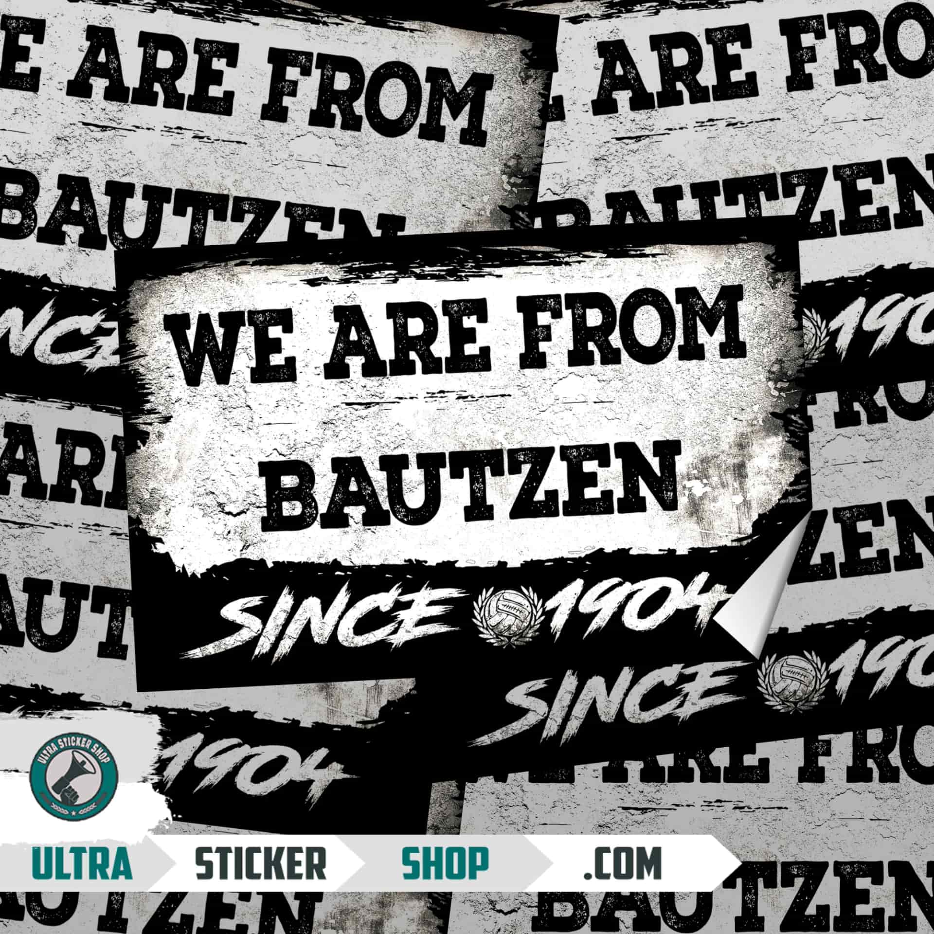 We Are From Bautzen 1904 Aufkleber
